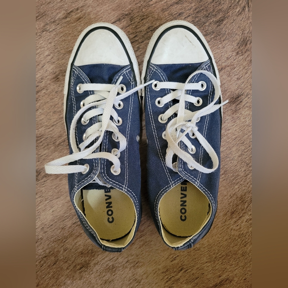 Converse Navy Blue Low-Top Sneakers